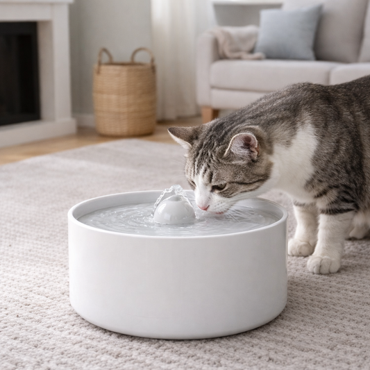 Ceramic Pet Fountain for Cats and Dogs