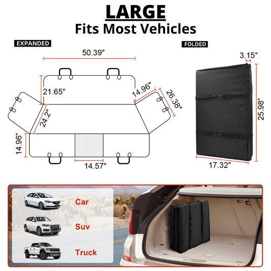 Ultimate Waterproof Pet Car Hammock with Storage & Safety Features