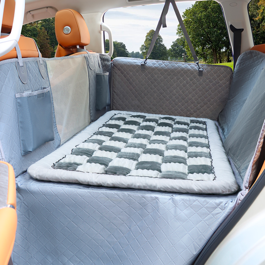 Ultimate Waterproof Pet Car Hammock with Storage & Safety Features