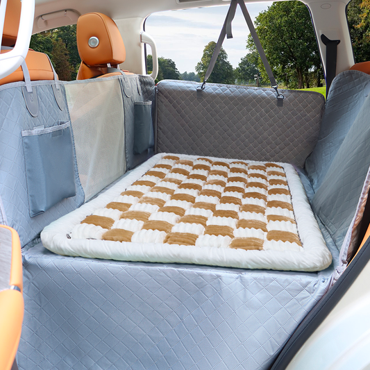 Ultimate Waterproof Pet Car Hammock with Storage & Safety Features