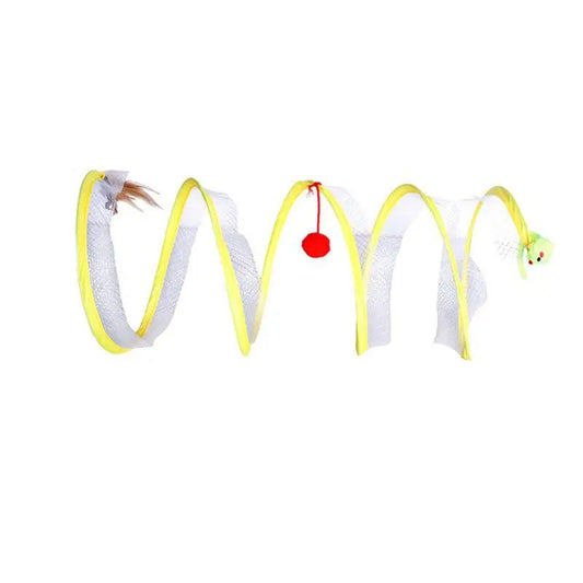 Whimsical Spiral Cat Play Tunnel for Endless Fun
