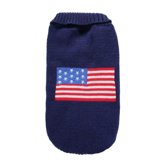 American Flag Dog Sweater