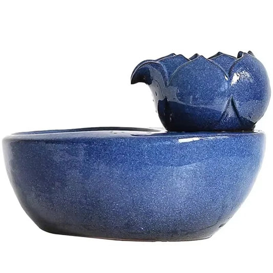 Lotus Flow Ceramic Cat Fountain