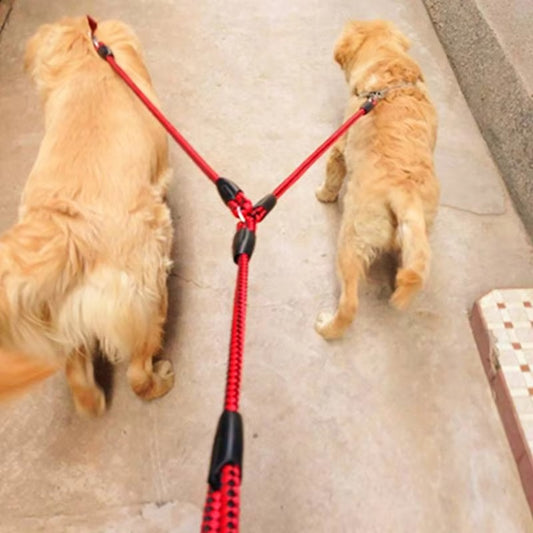 Double Dog Leash with Padded Handle