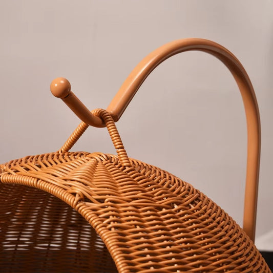 Boho Rattan Hanging Cat Hammock Bed