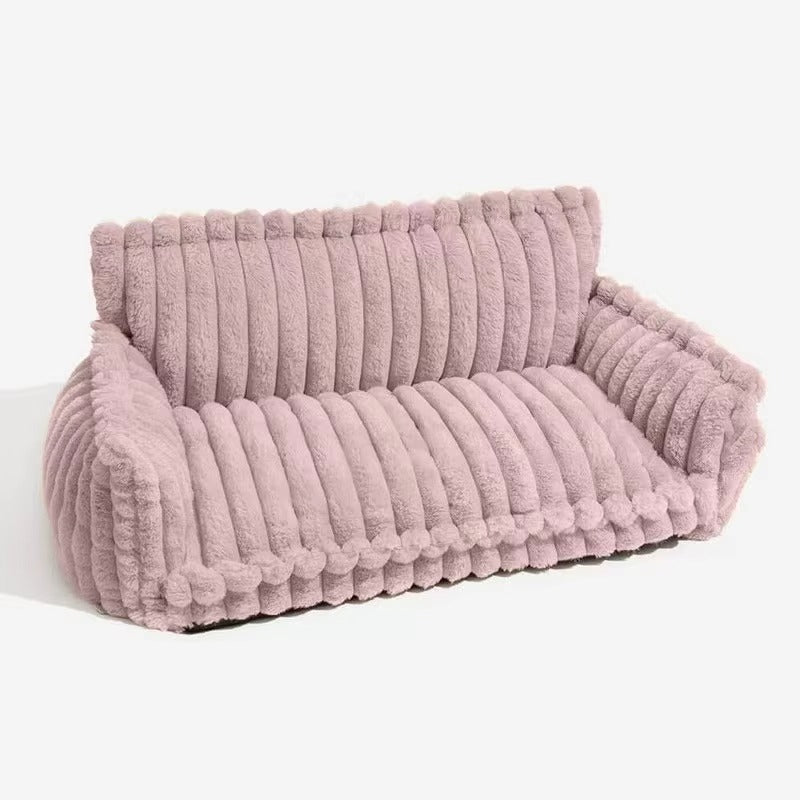 Plush Pet Sofa Bed (Pillow Not Included)