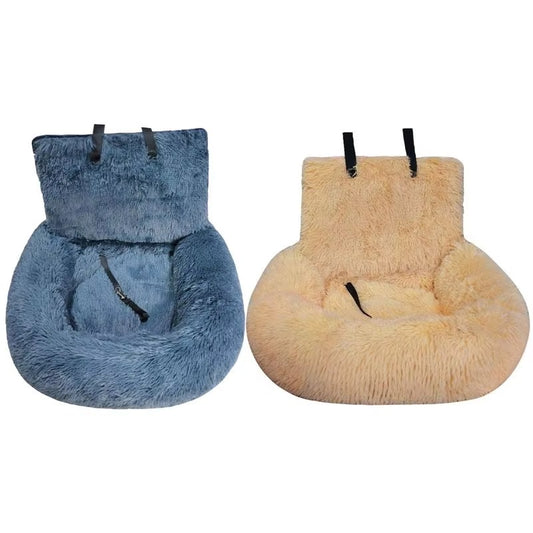 Plush Pet Car Seat Bed