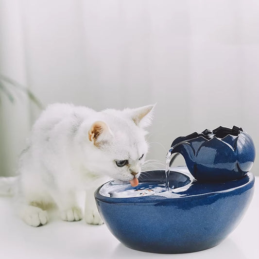 Lotus Flow Ceramic Cat Fountain