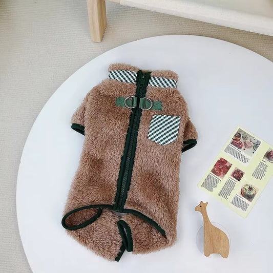 Cozy Zip-Up Winter Coat for Dogs