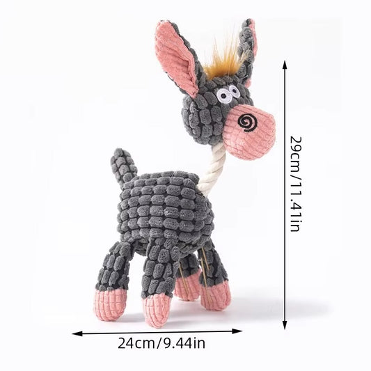 Plush Donkey Dog Toy
