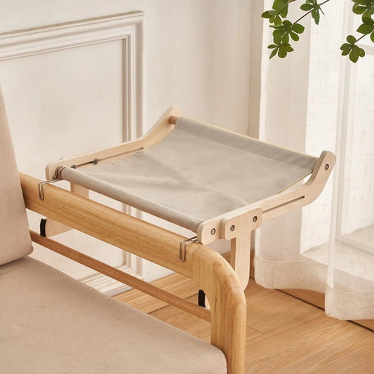 Cozy Wooden Hammock for Cats