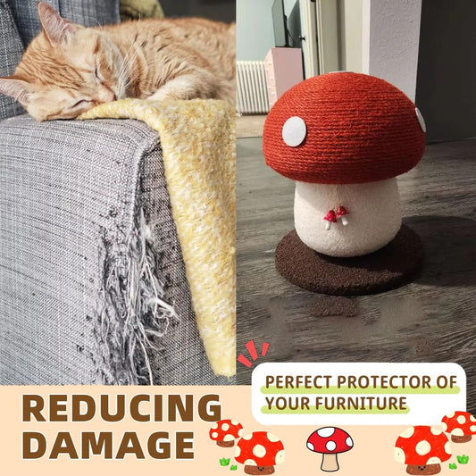 Mushroom Cat Scratching Post