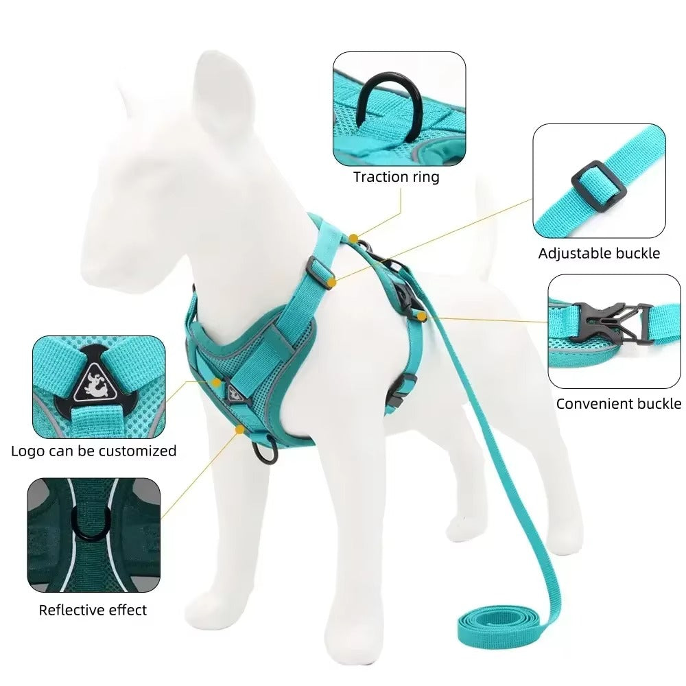 No-Pull Dog Harness & Leash Set