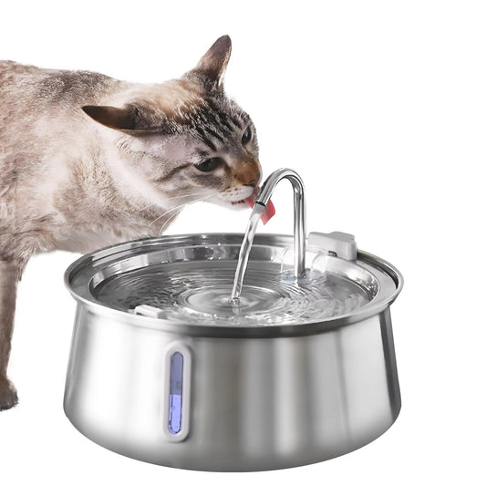 Premium Stainless Steel Pet Water Fountain Set