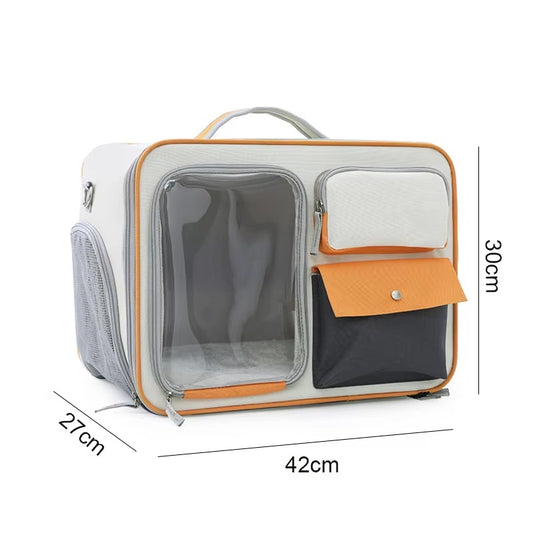 Spacious Pet Travel Backpack for Cats & Dogs