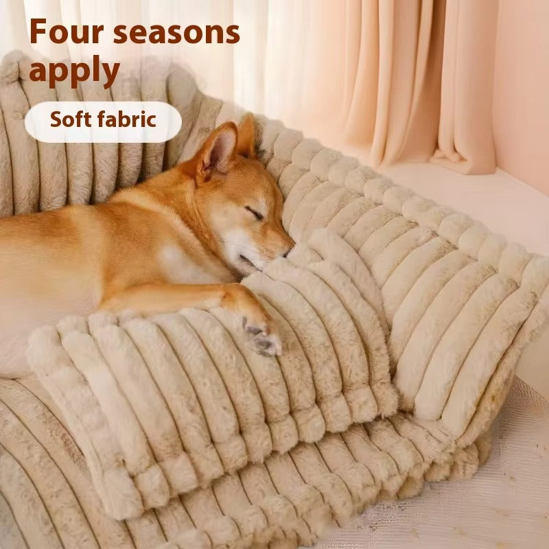Plush Pet Sofa Bed (Pillow Not Included)