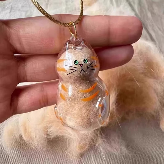 Cat Fur Keepsake Keychain