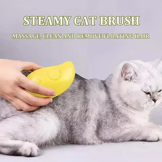3-in-1 Cat & Dog Steam Brush