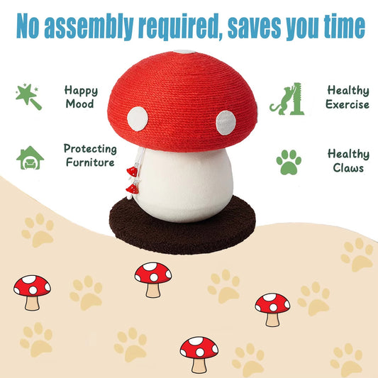 Mushroom Cat Scratching Post