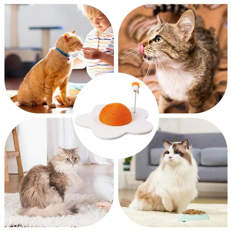 Egg-Inspired Cat Scratcher