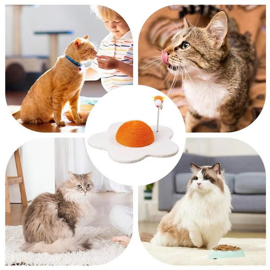 Egg-Inspired Cat Scratcher