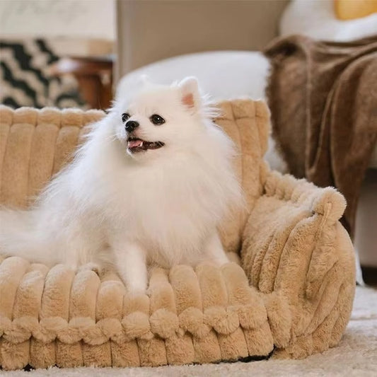 Plush Pet Sofa Bed (Pillow Not Included)