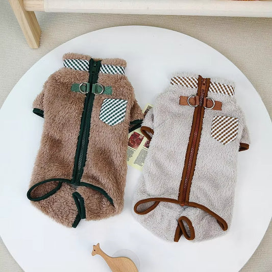 Cozy Zip-Up Winter Coat for Dogs