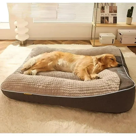 Orthopedic Dog Sofa Bed with Plush Raised Edge