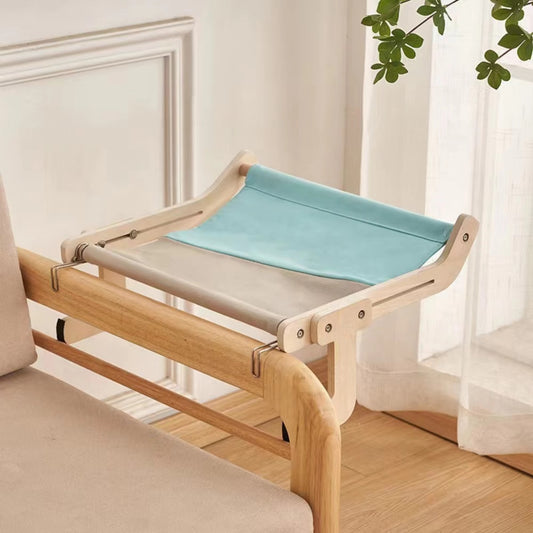Cozy Wooden Hammock for Cats