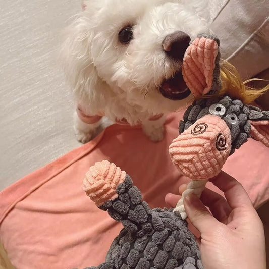 Plush Donkey Dog Toy