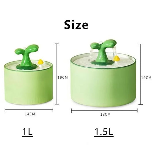Pastel Ceramic Cat Water Fountain