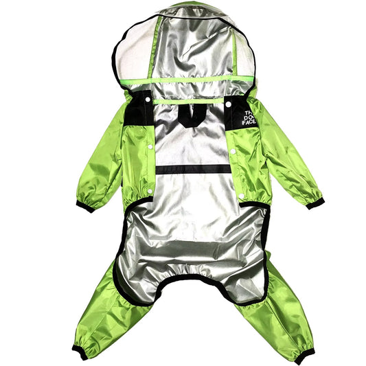 Dog Raincoat with Clear Hood