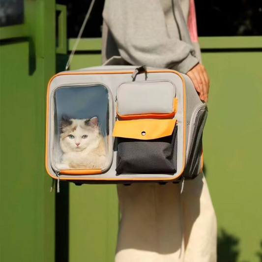 Spacious Pet Travel Backpack for Cats & Dogs