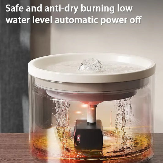 Ceramic Cat Water Fountain – with 4 Reusable Filters