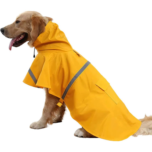 Stylish Hooded Raincoat for Dogs