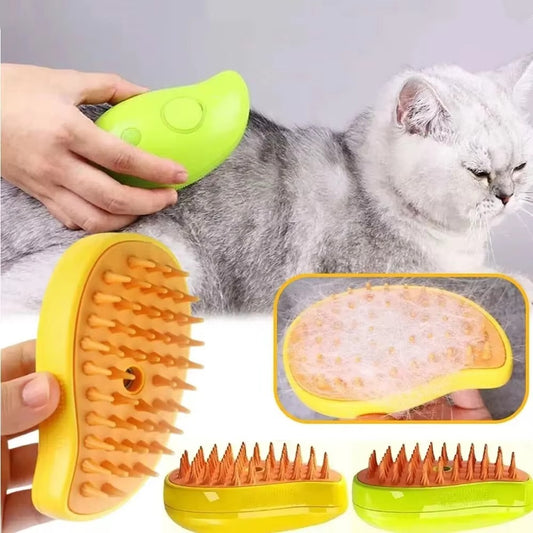 3-in-1 Cat & Dog Steam Brush