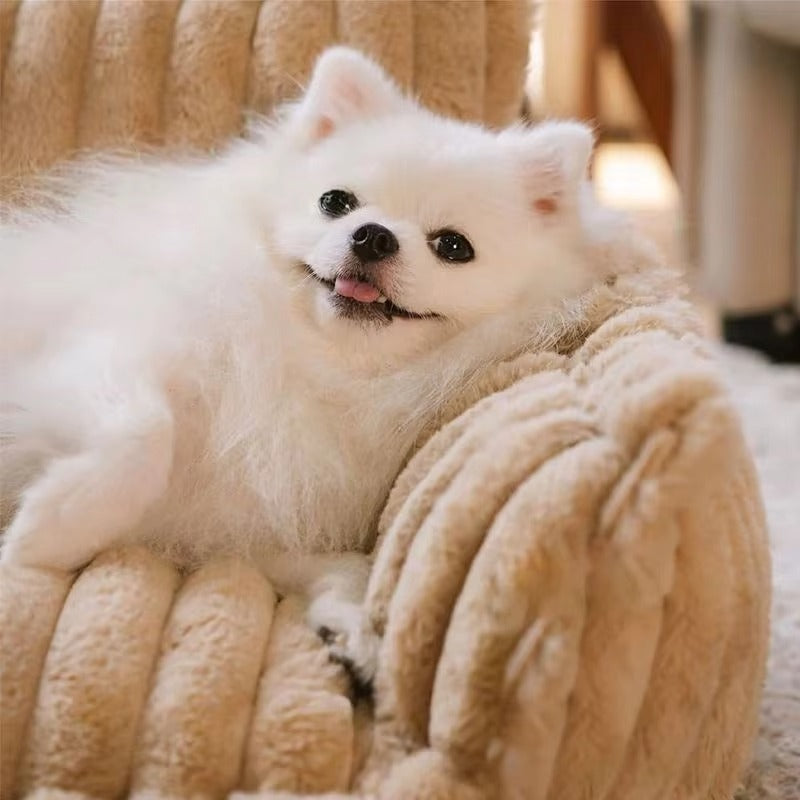 Plush Pet Sofa Bed (Pillow Not Included)