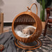 Boho Rattan Hanging Cat Hammock Bed