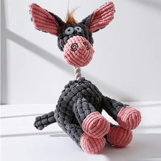 Plush Donkey Dog Toy