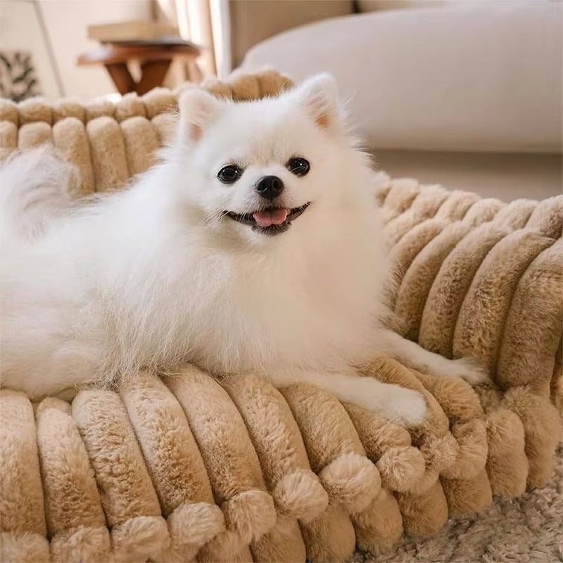 Plush Pet Sofa Bed (Pillow Not Included)