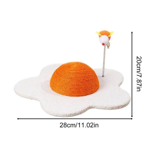 Egg-Inspired Cat Scratcher