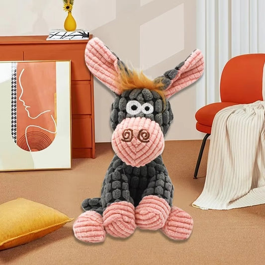 Plush Donkey Dog Toy