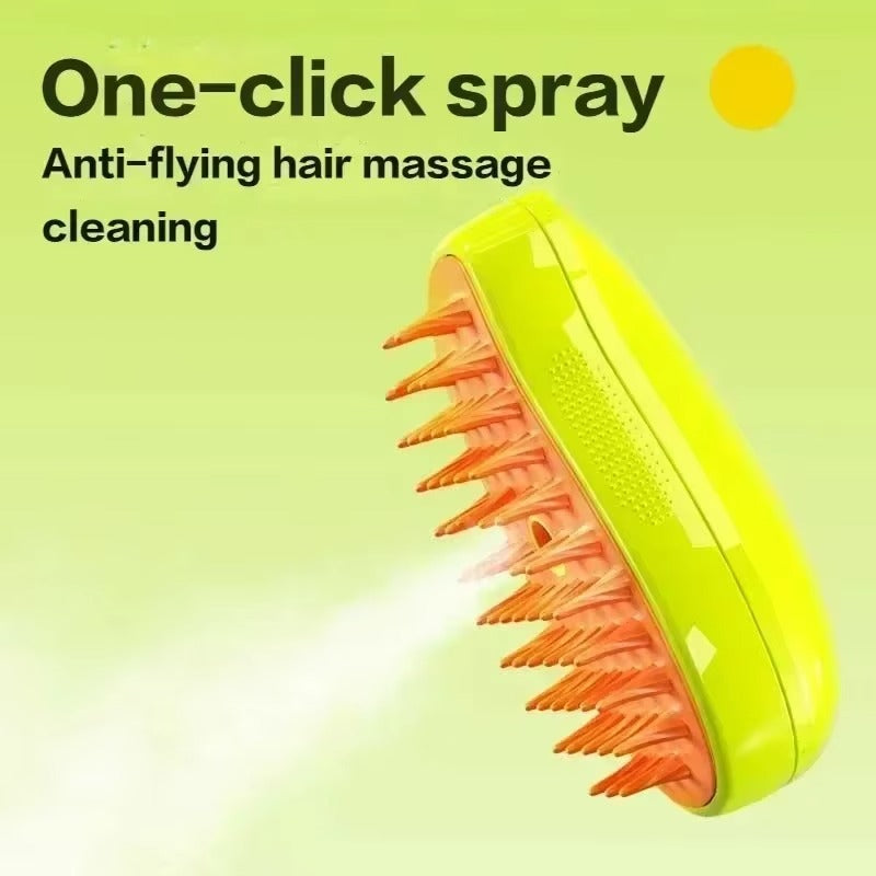 3-in-1 Cat & Dog Steam Brush