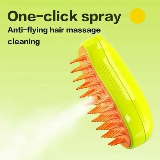3-in-1 Cat & Dog Steam Brush