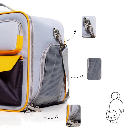 Spacious Pet Travel Backpack for Cats & Dogs