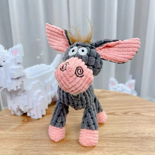 Plush Donkey Dog Toy