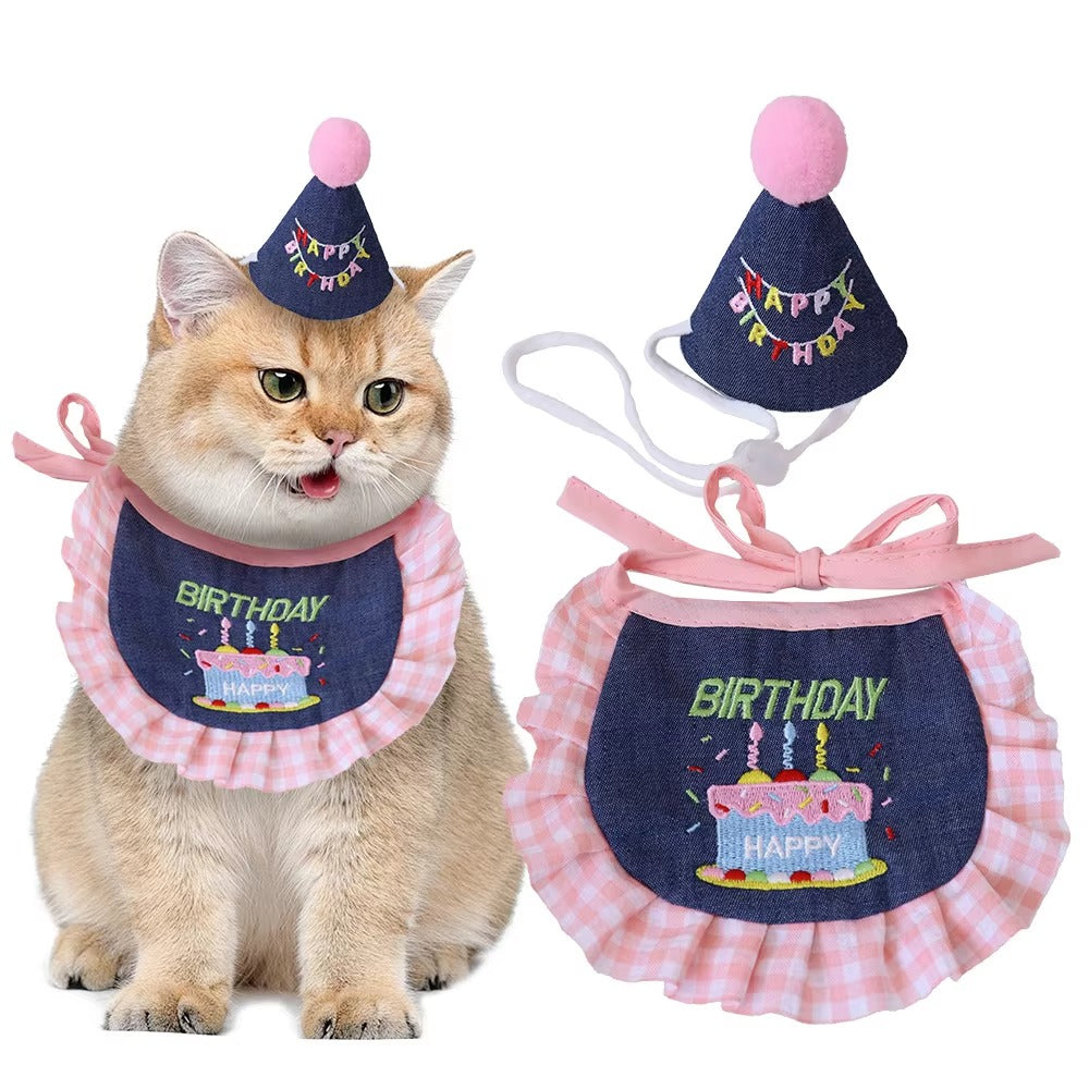 Birthday Party Outfit for Cats & Small Dogs