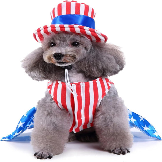 4th of July USA Outfit for Cats & Small Dogs