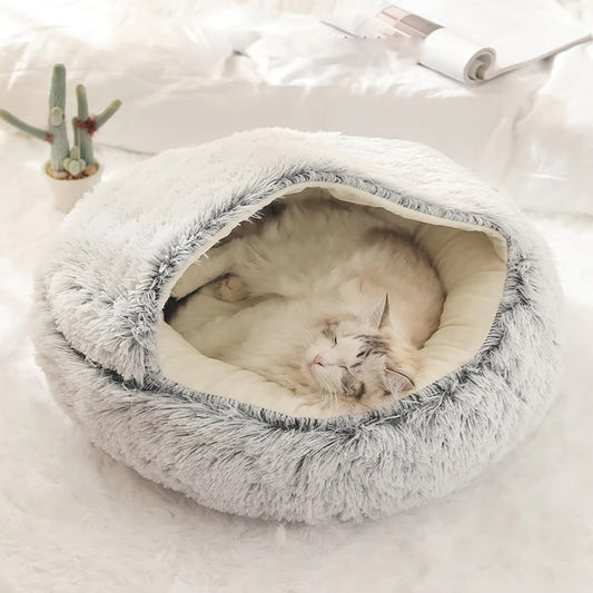 Stress Relief Pet Bed for Cats and Small Dogs