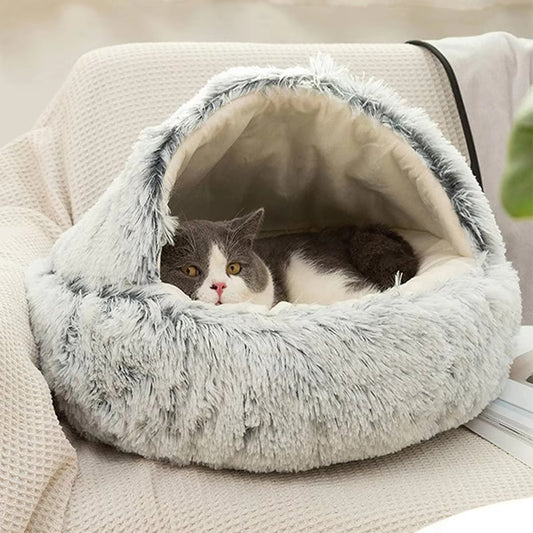 Stress Relief Pet Bed for Cats and Small Dogs
